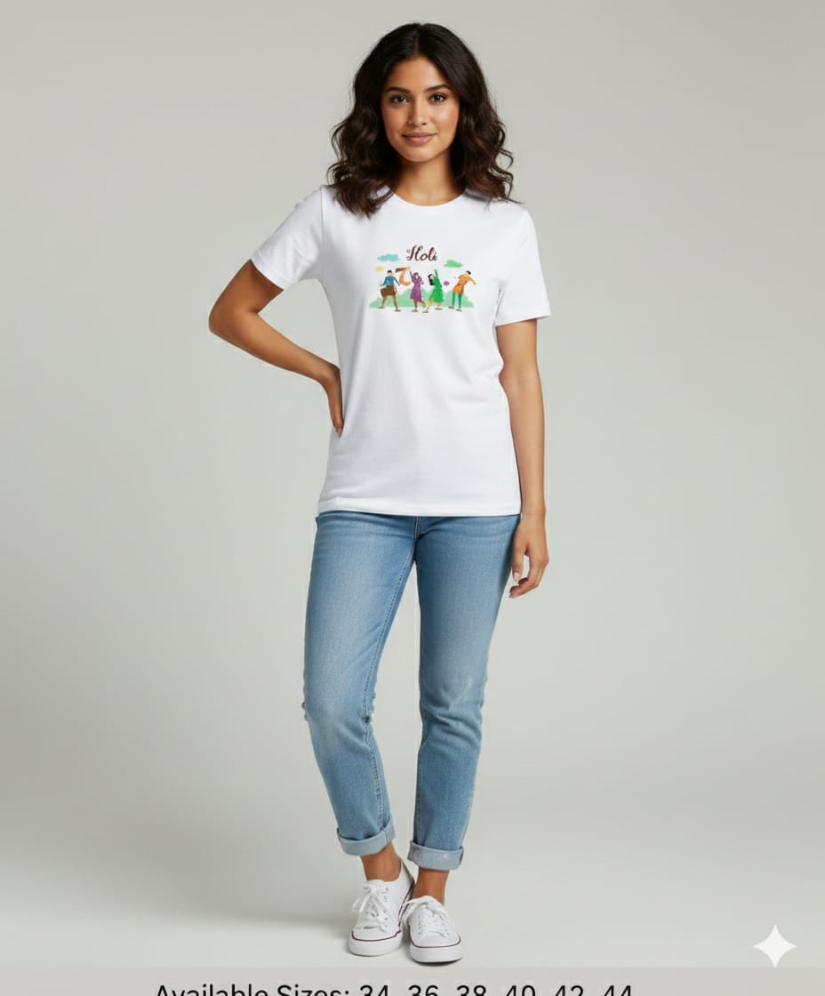 HOLI T SHIRTS FOR BOTH MEN AND WOMEN