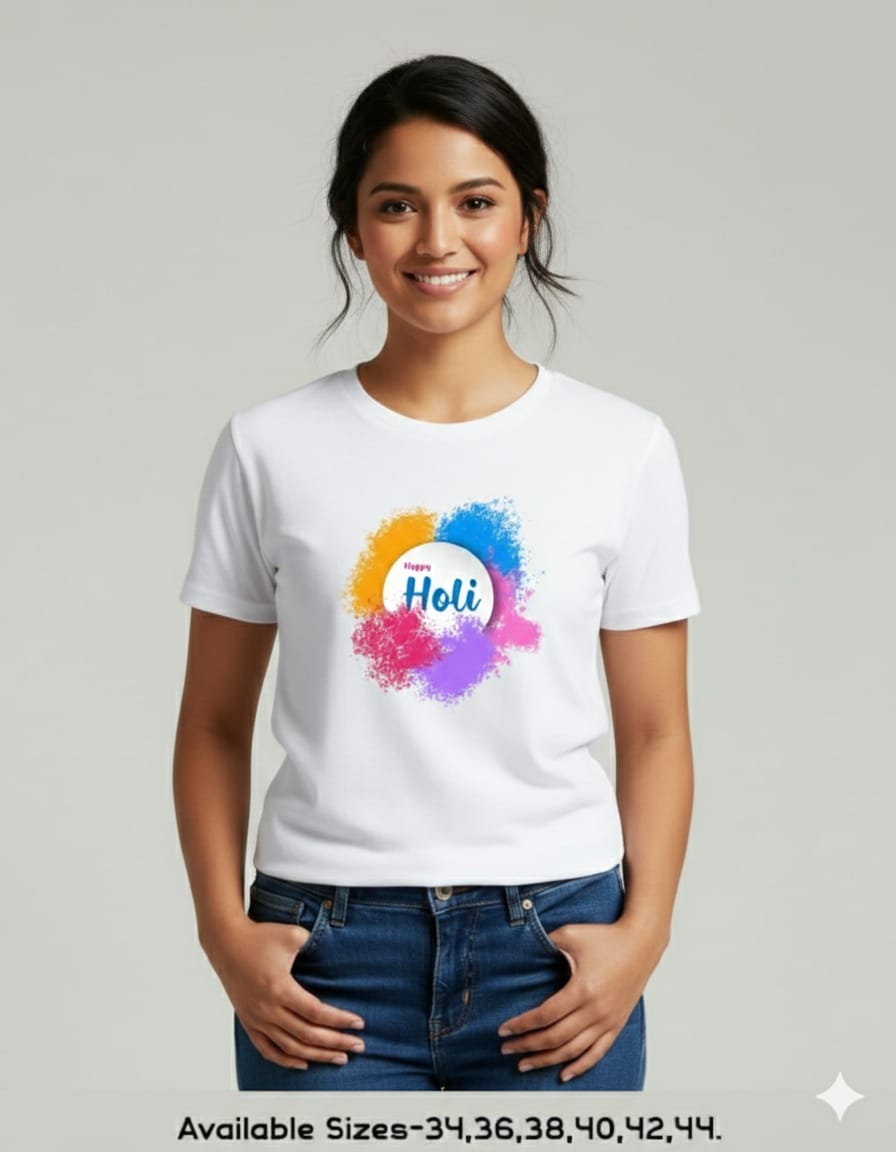 HOLI T SHIRTS FOR BOTH MEN AND WOMEN