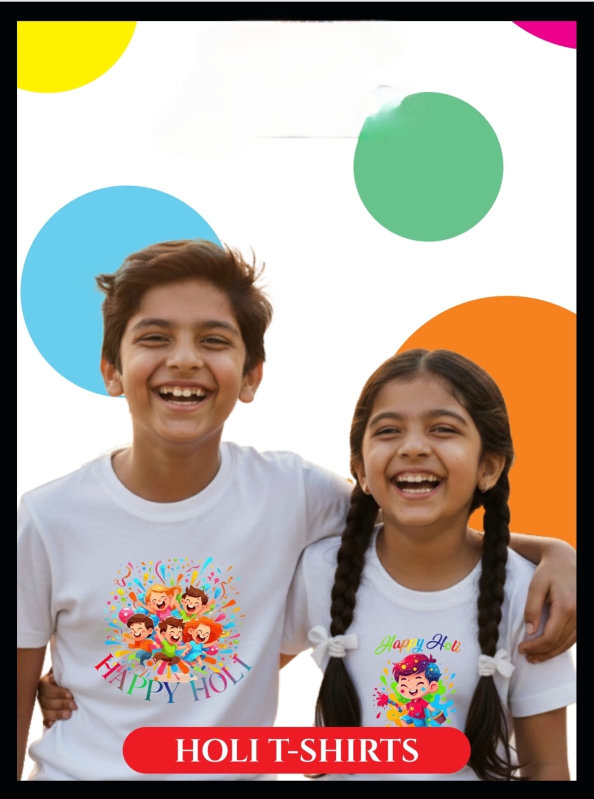 HOLI T SHIRTS FOR KIDS